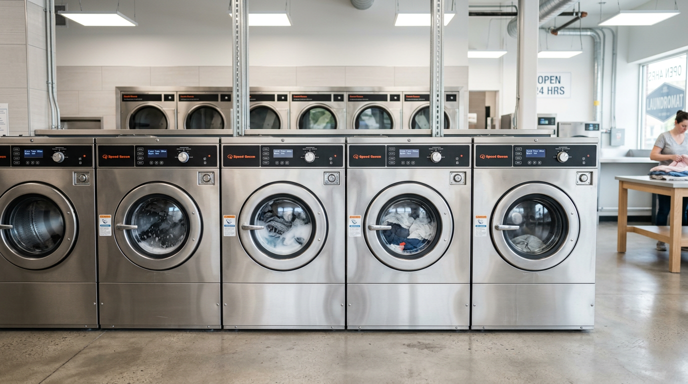 Commercial washing machine appliance